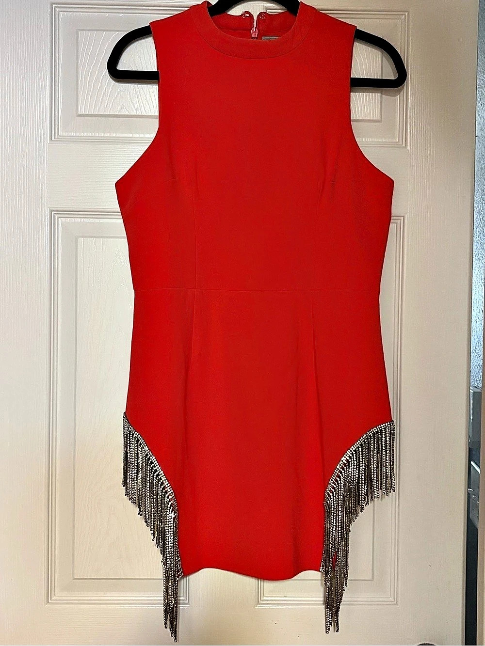 Red Fringe Mini Dress